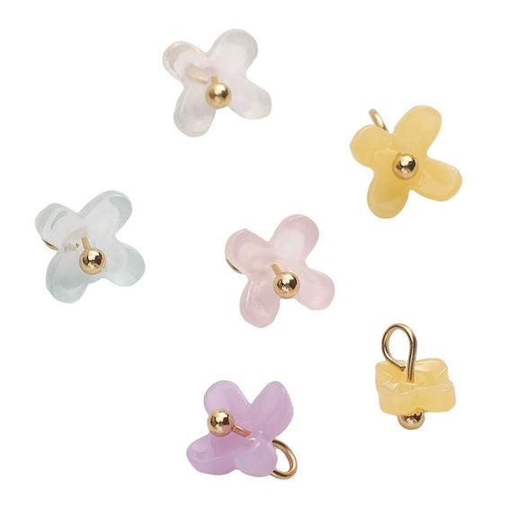Wholesale Plastic And Resin Osmanthus Pendant Beaded Handmade Jewelry And Clothing Accessories