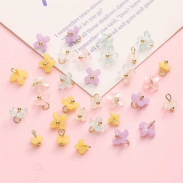 Wholesale Plastic And Resin Osmanthus Pendant Beaded Handmade Jewelry And Clothing Accessories