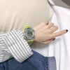 Wholesale Plastic And Silicone Round Dial Multifunctional Luminous Electronic Watch For Students With Stainless Steel Buckle
