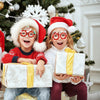 Wholesale Plastic Cartoon Christmas Glasses For Holiday Party Decor