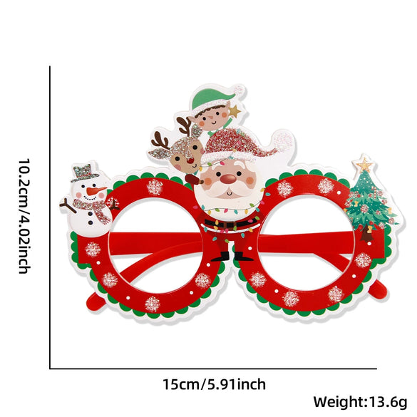 Wholesale Plastic Cartoon Christmas Glasses For Holiday Party Decor
