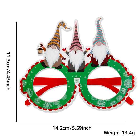 Wholesale Plastic Cartoon Christmas Glasses For Holiday Party Decor