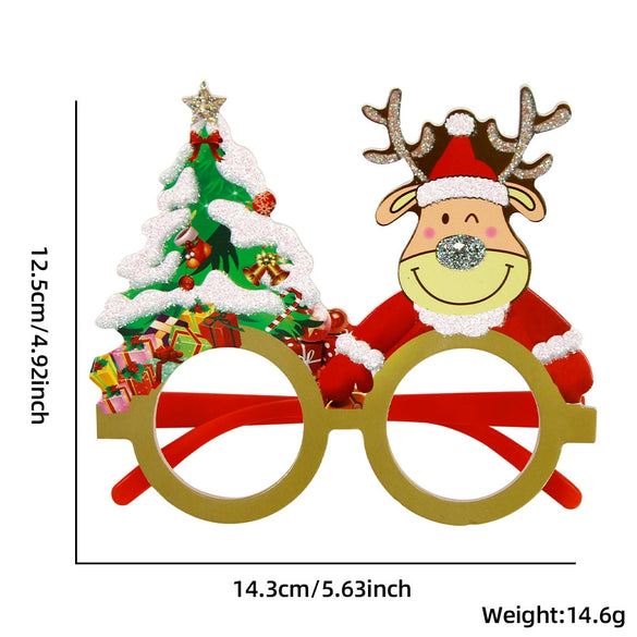 Wholesale Plastic Cartoon Christmas Glasses For Holiday Party Decor