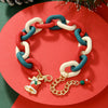 Wholesale Plastic Christmas Bracelet With Snowflake Bell And Festive Elements