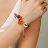 Wholesale Plastic Christmas Bracelet With Snowflake Bell And Festive Elements