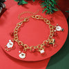 Wholesale Plastic Christmas Bracelet With Snowflake Bell And Festive Elements