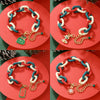 Wholesale Plastic Christmas Bracelet With Snowflake Bell And Festive Elements