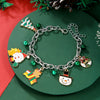 Wholesale Plastic Christmas Bracelet With Snowflake Bell And Festive Elements