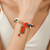 Wholesale Plastic Christmas Bracelet With Snowflake Bell And Festive Elements