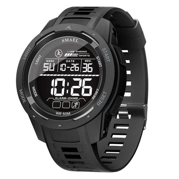 Wholesale Plastic Electronic Watch Round Dial Led Luminous Digital Display Outdoor Sports Multifunctional Waterproof Watch