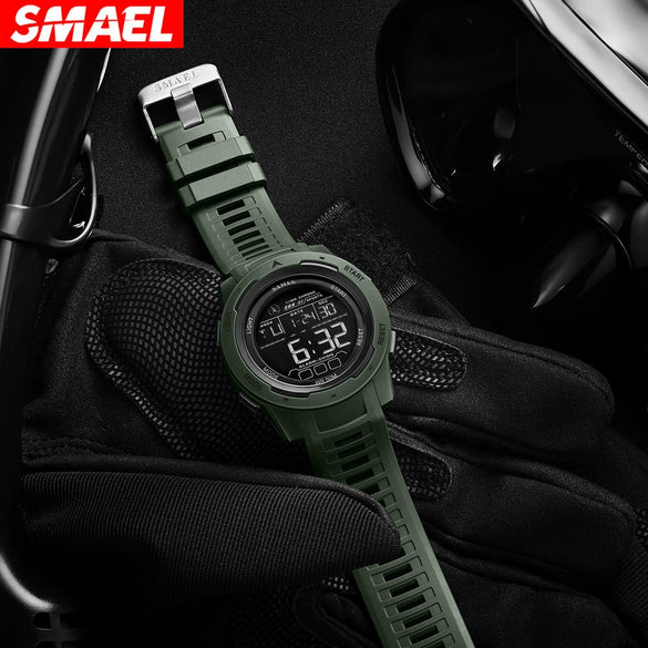 Wholesale Plastic Electronic Watch Round Dial Led Luminous Digital Display Outdoor Sports Multifunctional Waterproof Watch
