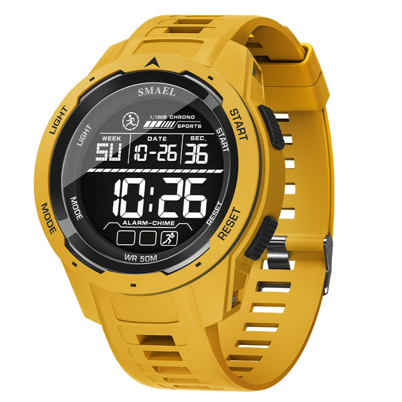 Wholesale Plastic Electronic Watch Round Dial Led Luminous Digital Display Outdoor Sports Multifunctional Waterproof Watch