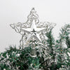Wholesale Plastic Electroplated Fivepointed Star Christmas Tree Topper Decoration