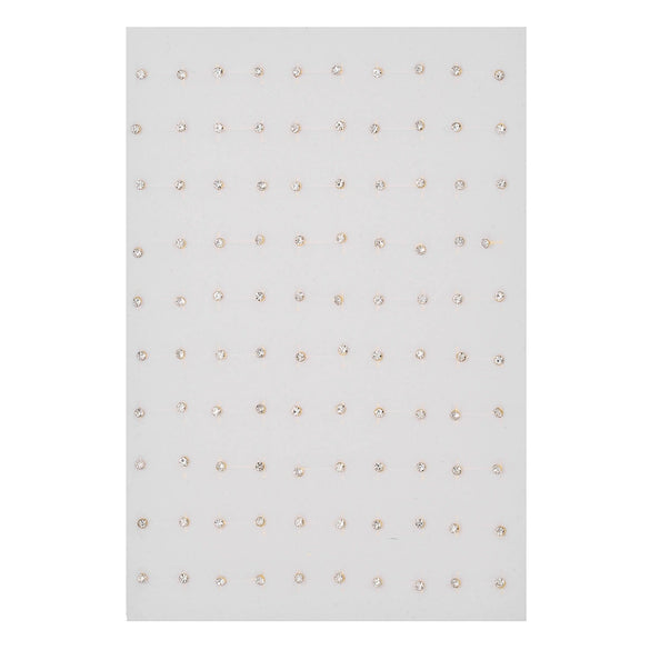 Wholesale Plastic Geometric Rhinestone Earrings With Electroplating Treatment For Women