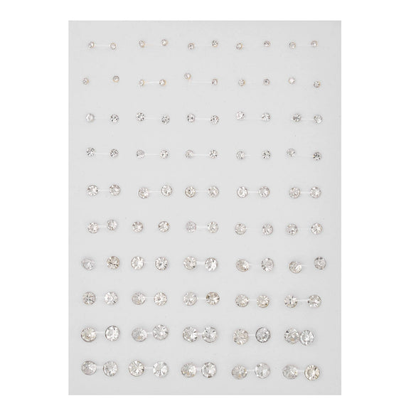 Wholesale Plastic Geometric Rhinestone Earrings With Electroplating Treatment For Women