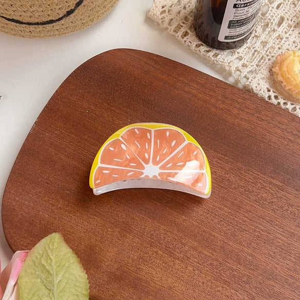 Wholesale Plastic Handmade Fruit Shape Cute Hair Clip For Women
