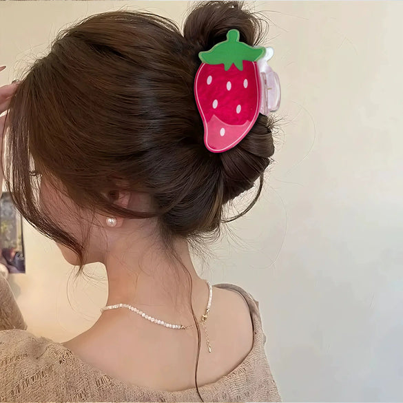 Wholesale Plastic Handmade Fruit Shape Cute Hair Clip For Women