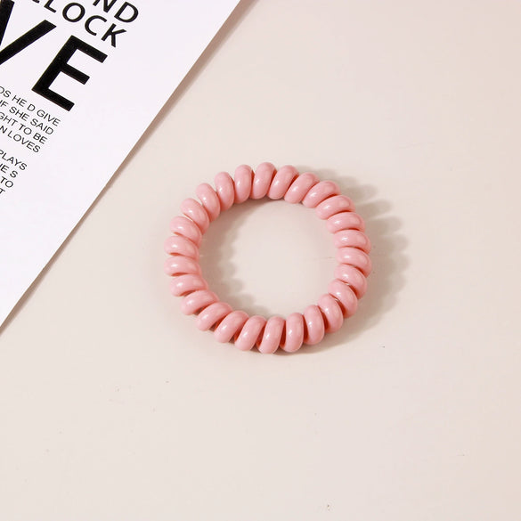 Wholesale Plastic Handmade High Elastic Women's Hair Ring For Tying Ponytails