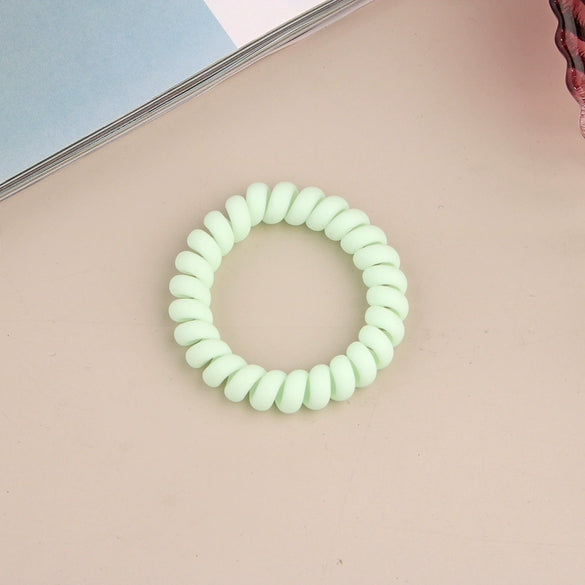 Wholesale Plastic Handmade High Elastic Women's Hair Ring For Tying Ponytails
