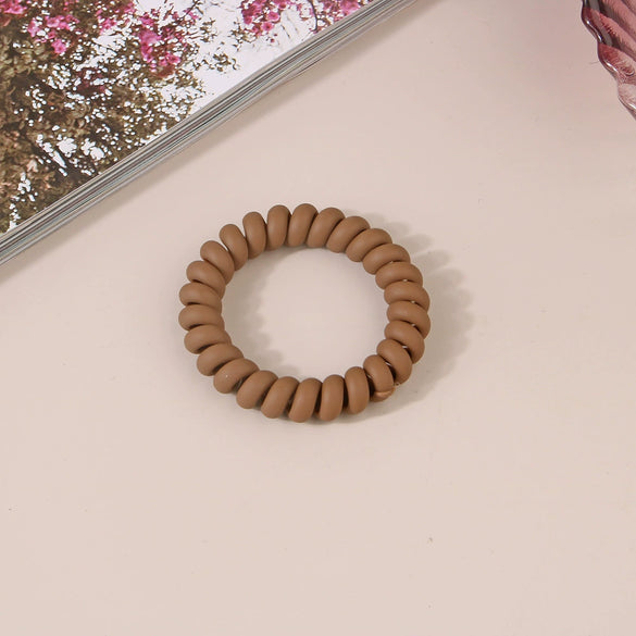 Wholesale Plastic Handmade High Elastic Women's Hair Ring For Tying Ponytails