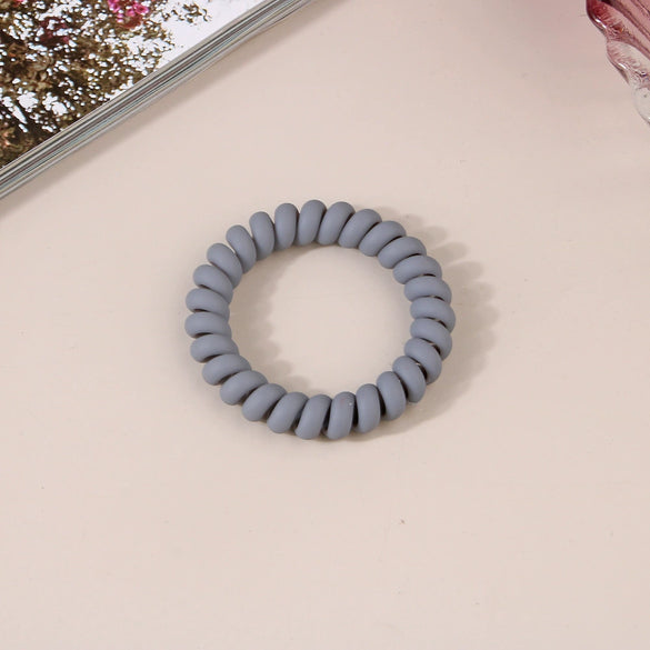 Wholesale Plastic Handmade High Elastic Women's Hair Ring For Tying Ponytails