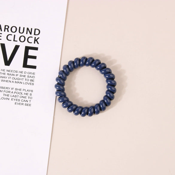 Wholesale Plastic Handmade High Elastic Women's Hair Ring For Tying Ponytails
