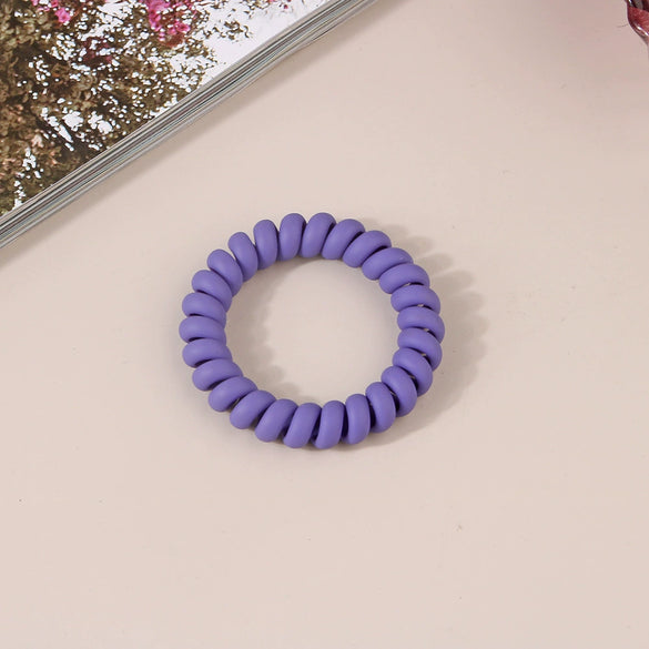 Wholesale Plastic Handmade High Elastic Women's Hair Ring For Tying Ponytails