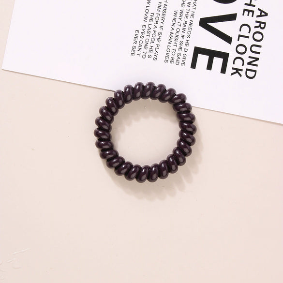 Wholesale Plastic Handmade High Elastic Women's Hair Ring For Tying Ponytails