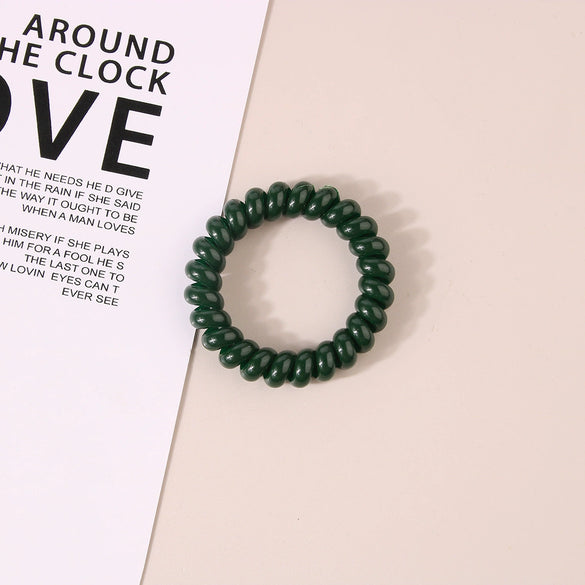 Wholesale Plastic Handmade High Elastic Women's Hair Ring For Tying Ponytails