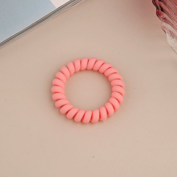 Wholesale Plastic Handmade High Elastic Women's Hair Ring For Tying Ponytails