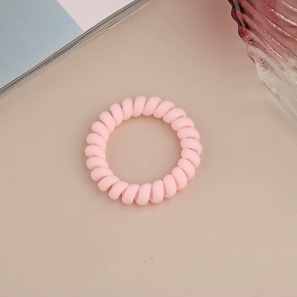 Wholesale Plastic Handmade High Elastic Women's Hair Ring For Tying Ponytails