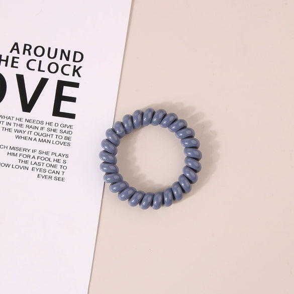 Wholesale Plastic Handmade High Elastic Women's Hair Ring For Tying Ponytails
