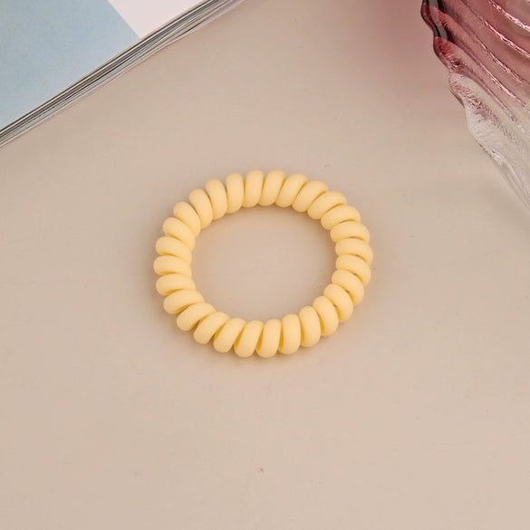 Wholesale Plastic Handmade High Elastic Women's Hair Ring For Tying Ponytails
