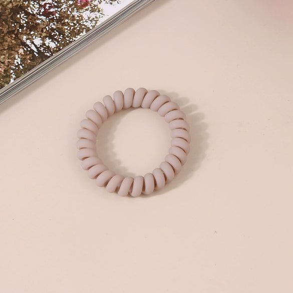 Wholesale Plastic Handmade High Elastic Women's Hair Ring For Tying Ponytails