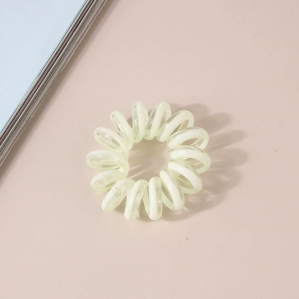 Wholesale Plastic Handmade High Elastic Women's Hair Ring For Tying Ponytails
