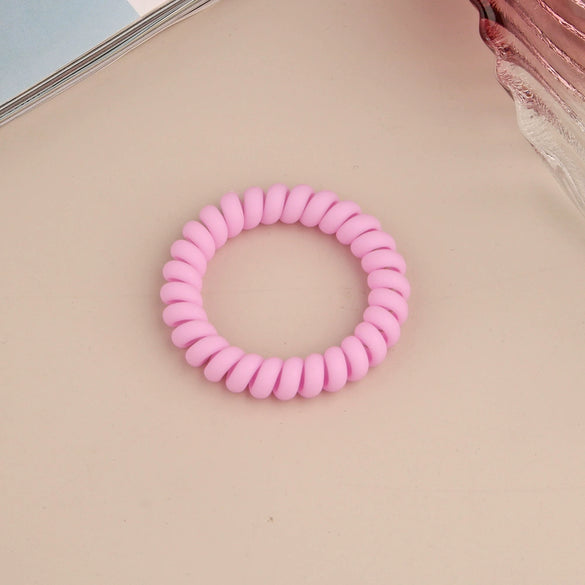 Wholesale Plastic Handmade High Elastic Women's Hair Ring For Tying Ponytails