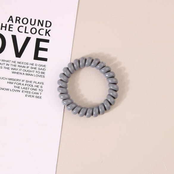 Wholesale Plastic Handmade High Elastic Women's Hair Ring For Tying Ponytails