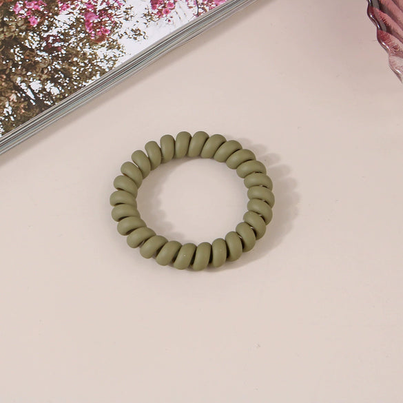 Wholesale Plastic Handmade High Elastic Women's Hair Ring For Tying Ponytails