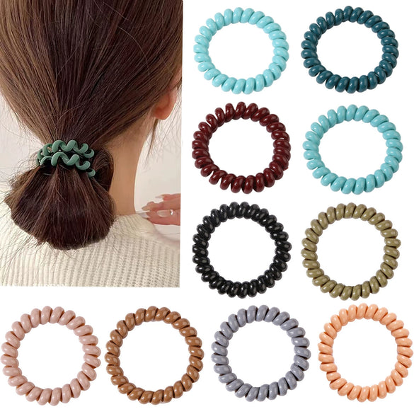 Wholesale Plastic Handmade High Elastic Women's Hair Ring For Tying Ponytails