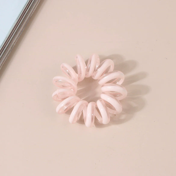 Wholesale Plastic Handmade High Elastic Women's Hair Ring For Tying Ponytails