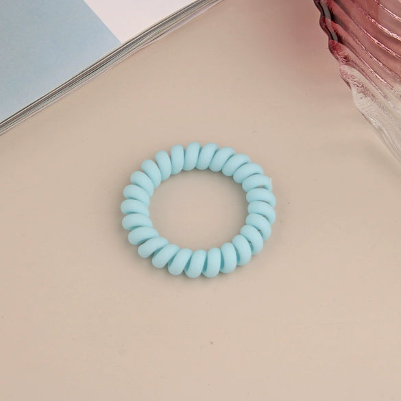 Wholesale Plastic Handmade High Elastic Women's Hair Ring For Tying Ponytails