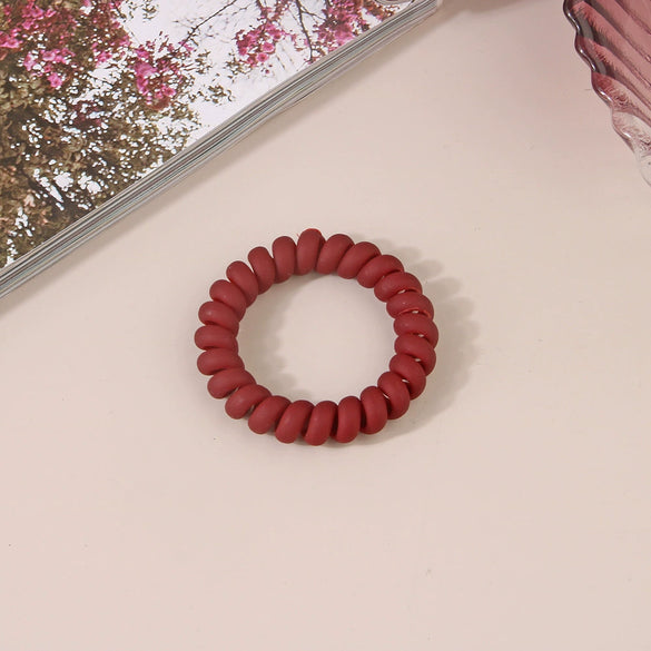 Wholesale Plastic Handmade High Elastic Women's Hair Ring For Tying Ponytails