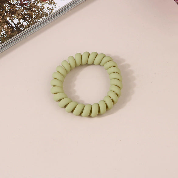 Wholesale Plastic Handmade High Elastic Women's Hair Ring For Tying Ponytails