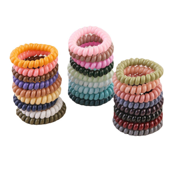 Wholesale Plastic Handmade High Elasticity Geometric Female Hair Ring Headwear