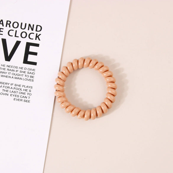 Wholesale Plastic Handmade High Elasticity Geometric Female Hair Ring Headwear