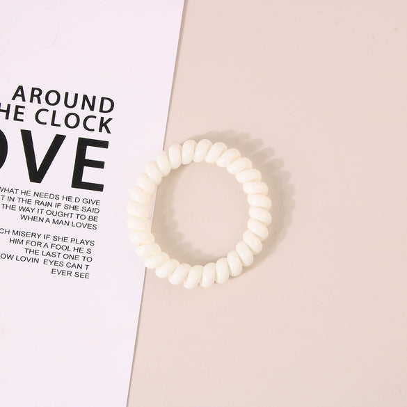 Wholesale Plastic Handmade High Elasticity Geometric Female Hair Ring Headwear