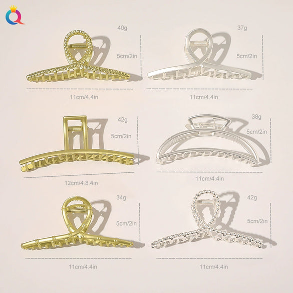 Wholesale Plastic Handmade Women's Retro Alloy Hair Clip