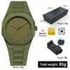 Wholesale Plastic Men's And Women's Quartz Watches With Round Dial And Stainless Steel Buckle For Exercise Style