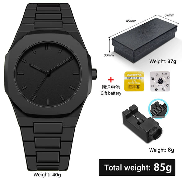 Wholesale Plastic Men's And Women's Quartz Watches With Round Dial And Stainless Steel Buckle For Exercise Style