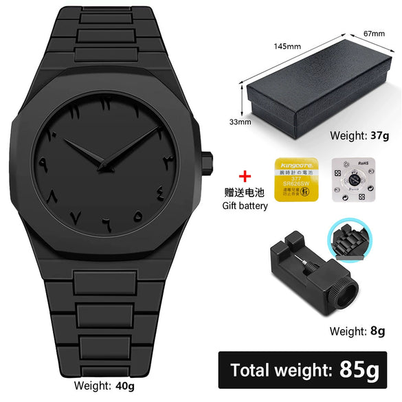 Wholesale Plastic Men's And Women's Quartz Watches With Round Dial And Stainless Steel Buckle For Exercise Style